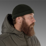 Шапка вязаная Docker Hat. Cotton and wool. Olive 3