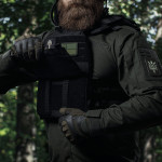 Бронежилет 3-го класу M.V.P. Вага 3.6 кг. Поліетиленові плити, 1.4 кг. Чорний 7