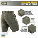 Шорти M-Tac Aggressor Summer Flex Army Олива, army Olive 5