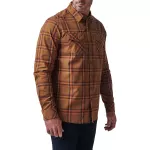 Сорочка тактична "5.11 Tactical Gunner Plaid Long Sleeve Shirt" Roasted Barley Plaid 2