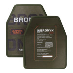 Керамічні бронеплити 5 класу Ultimate Bronyx (комплект). Вага 3.72 кг. Розмір М (25х30 см)