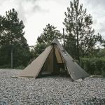 Палатка с остроконечной крышей Naturehike CNK2300ZP025, коричневая 4