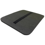 Килимок для сидіння із фіксаторами фастекс, 29 х 34 х 1,0 см, 1-шаровий, сірий