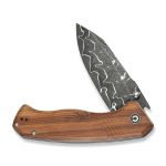Ніж складаний Civivi Placoid Damascus / Guibourtia Wood, коричневий 3