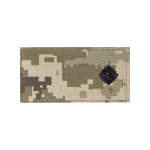 Погон ЗСУ молодший лейтенант-хорунжий (чорна нитка, на липучці). Піксель (мм-14)