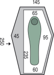 Палатка одноместная Pinguin Echo 1 DAC, Green 8 Палатка одноместная Pinguin Echo 1 DAC, Green 8
