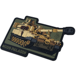 Патч (шеврон) «M109 Paladin» от Patch hunter. Мягкий ПВХ пластик. Койот 4