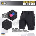Шорти M-Tac Aggressor Summer Flex Чорні, black, чорний 4
