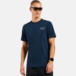 Футболка Odlo Cotton Blend Unlimited, Dark Sapphire 2 Футболка Odlo Cotton Blend Unlimited, Dark Sapphire 2