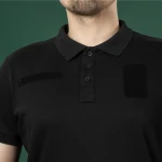 Футболка-поло тактична Ukrarmor Polo Reflex. Cotton. Колір Чорний 4