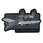 Патч (шеврон) «A10 Thunderbolt 2» від Patch hunter. М’який ПВХ пластик. Сірий Патч (шеврон) «A10 Thunderbolt 2» від Patch hunter. М’який ПВХ пластик. Сірий
