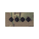 Погон ЗСУ капітан (чорна нитка, на липучці). Мультикам