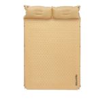Матрац туристичний Naturehike CNH22DZ013 самонадувний двомісний з подушкою 185x132x3 см жовтий 2