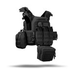 Комплект спорядження Commando Elite Tactical Assault Kit. Під 25х30 см бронеплити. Чорний 10