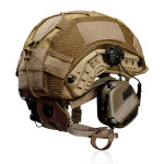 Комплект: шолом Fast кевларовий з навушниками M31H Plus та кавер, L. Койот 6