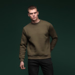 Світшот Base Soft Sweatshirt. Вільний стиль. Колір Олива/Olive 5