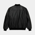 Куртка Alpha Industries Leather MA-1 Flight Jacket. Черная 5
