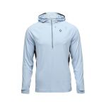 Кофта чоловіча з рукавом реглан Black Diamond M Alpenglow Pro Hoody, Fog Blue