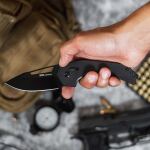Ніж складаний SOG x Mikkel Collaboration Prohen XR, Black 8 Ніж складаний SOG x Mikkel Collaboration Prohen XR, Black 8
