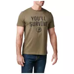 Футболка з малюнком "5.11 Tactical You'll Survive Tee" RANGER GREEN 2