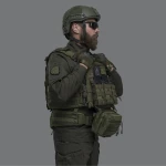 Тактичний розвантажувальний пояс 1-го класу захисту. Олива. S/M 9