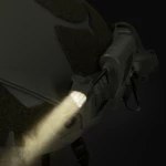 Тактический фонарик LT-09-T на шлем с 4-мя светодиодами. Олива 2
