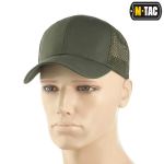 Бейсболка M-Tac Flex ріп-стоп Army Олива з сіткою