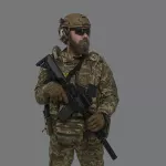 Тактические наушники EARMOR M31H с креплениями под каску. 7