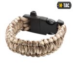 Браслет паракорд M-Tac з висікачем іскор та свистком Койот/Тан 2 Браслет паракорд M-Tac з висікачем іскор та свистком Койот/Тан 2