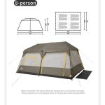 Намет восьмимісний Naturehike Cape 13.1 CNK2450WS050 з швидким розкриттям, сіро-коричневий 2 Намет восьмимісний Naturehike Cape 13.1 CNK2450WS050 з швидким розкриттям, сіро-коричневий 2