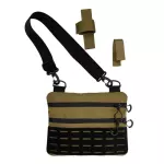 Тактическая мужская сумка через плечо HardKit RoKit Coyote Black M с MOLLE и велкро 2 Тактическая мужская сумка через плечо HardKit RoKit Coyote Black M с MOLLE и велкро 2
