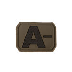 Нашивка на липучці Sturm Mil-Tec "Blood Type Patch A Negative PVC 3D" Olive