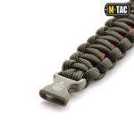 Браслет паракорд M-Tac Каратель з прапором УПА олива 3