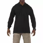 Футболка Поло тактична з довгим рукавом "5.11 Tactical Professional Polo - Long Sleeve" Black
