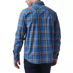 Сорочка тактична "5.11 Tactical Gunner Plaid Long Sleeve Shirt" Cobalt Blue Plaid 2 Сорочка тактична "5.11 Tactical Gunner Plaid Long Sleeve Shirt" Cobalt Blue Plaid 2