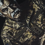 Футболка с рисунком "Панас" Combat Black 6