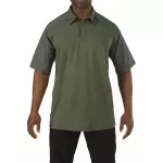Футболка Поло тактична з коротким рукавом "5.11 RAPID PERFORMANCE POLO - SHORT SLEEVE" TDU Green