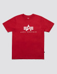 Футболка Alpha Industries Basic Logo Tee. Красная 4