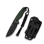 Ніж фіксований тактичний Civivi Timberbark Зелений Micarta 14C28N (C23094-3), темно-зелений