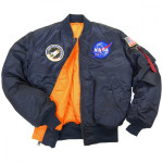 Куртка Alpha Industries NASA MA-1 Bomber Jacket. Синій 4
