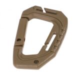 Карабін тактичний пластиковий "TACTICAL CARABINER MOLLE" (2 шт.) Coyote 3