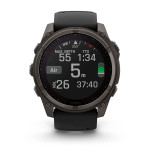 Смарт-годинник Garmin Fenix 8 Sapphire Solar, Carbon Gray DLC Titanium 51 мм. Чорний 5
