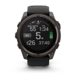Смарт-годинник Garmin Fenix 8 Sapphire Solar, Carbon Gray DLC Titanium 51 мм. Чорний 5