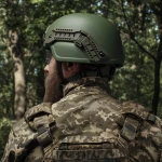 Кевларовий шолом TOR (додатковий захист вух та скроні). Виробник: Україна. Олива. XL 7 Кевларовий шолом TOR (додатковий захист вух та скроні). Виробник: Україна. Олива. XL 7