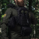 Комплект снаряжения Commando Elite Tactical Assault Kit. Под 25х30 см бронеплиты. Черный 5