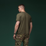 Комплект футболок Basic Military T-shirt. Cotton\Elastane, черный - олива 10