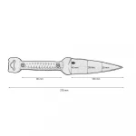 Тактичний ніж Акінак Blade Brothers Knives з чорним полімерним покриттям 6 Тактичний ніж Акінак Blade Brothers Knives з чорним полімерним покриттям 6