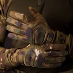 Рукавиці тактичні Bezet Protective Gloves. Посилені ПВХ вставки. Мультикам 2