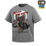 Футболка M-Tac My Home is my Castle Oversize Світло, light Grey, світло-сірий