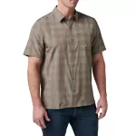 Сорочка тактична "5.11 Tactical® Nate Short Sleeve Shirt" Tank Green Plaid